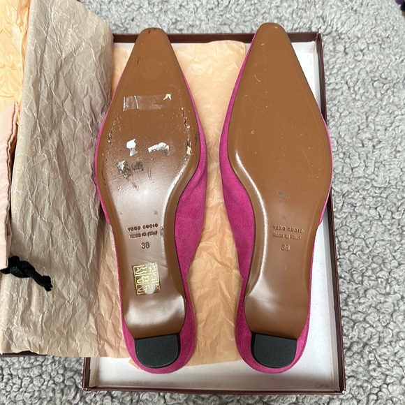 ATP fuchsia flat mules - Picture 3 of 8
